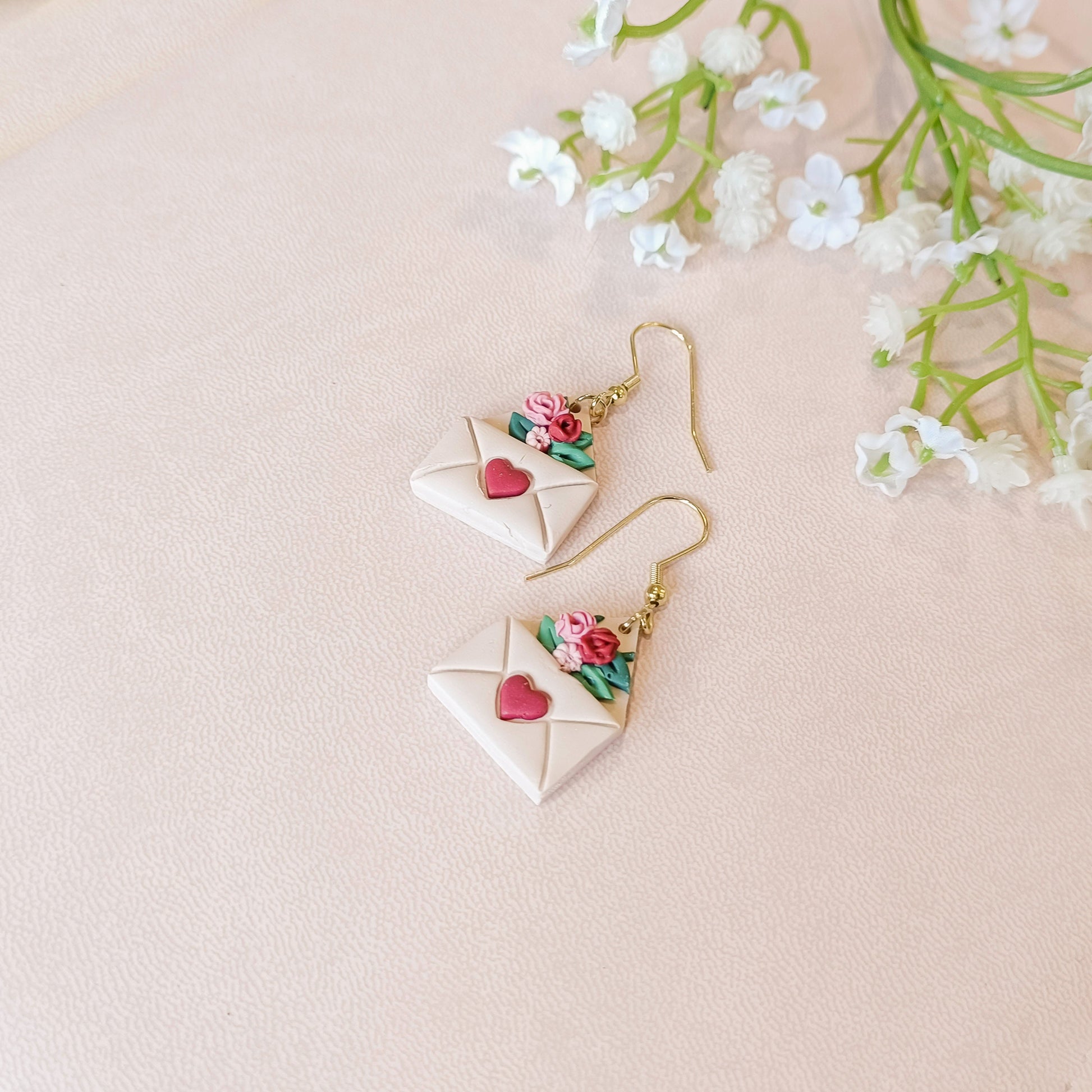 Floral Love Letter Bouquet Earrings - Claymore NZ-Earrings