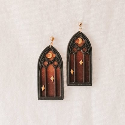 Gothic Sunset Arch Earrings - Claymore NZ - Earrings