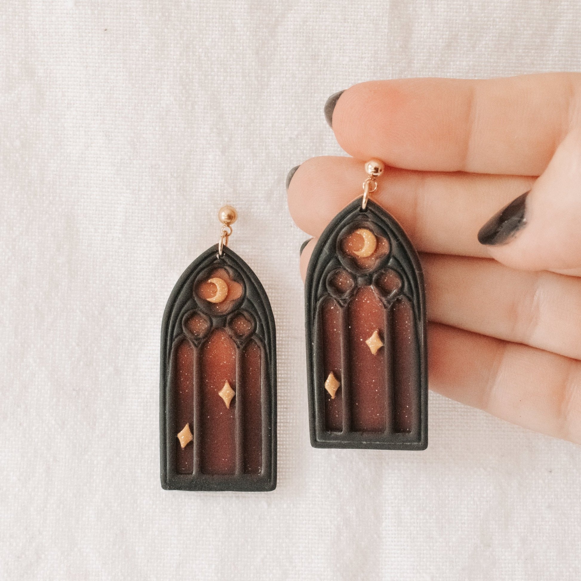 Gothic Sunset Arch Earrings - Claymore NZ - Earrings