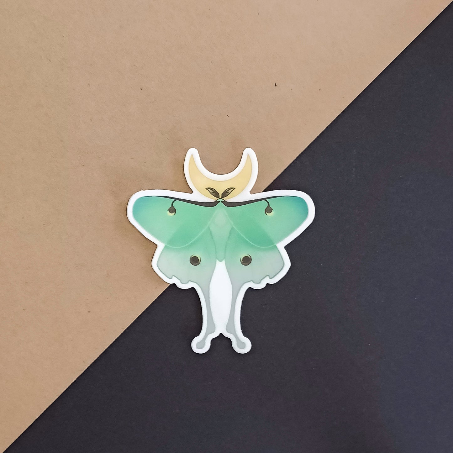 Luna Moth Vinyl Sticker - Claymore NZ -
