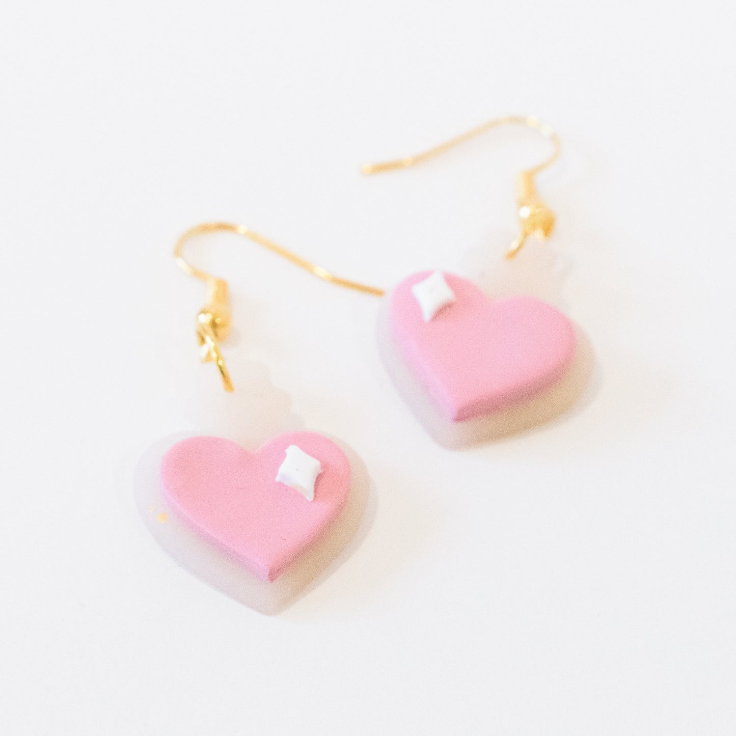 Pink Heart Potion Bottle Earrings - Claymore NZ-Earrings